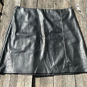 NWT Old Navy Leather Skirt